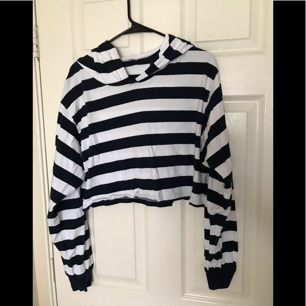 brandy melville striped hoodie